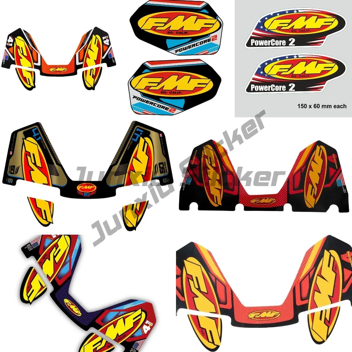 FMF Sticker 4T Motorcycle Exhaust Muffler Pipe Decals Waterproof Universal for Motorbikes Cars Vinyl Decal