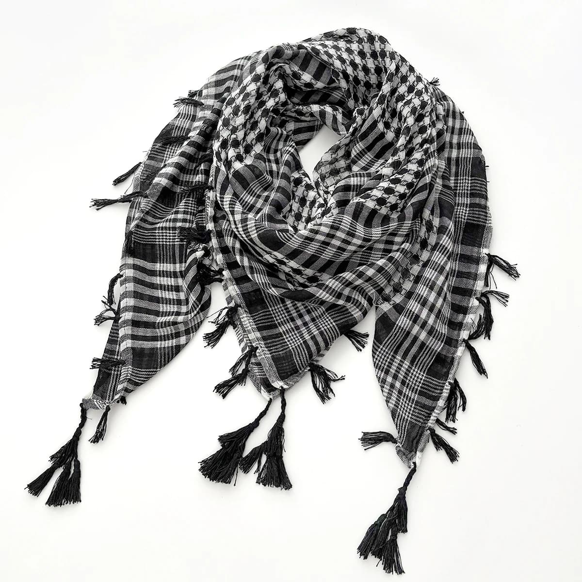 Hijab scarf military tactics in the desert Muslim scarf Islam Arab Keffiyeh Head Scarves at neck Wrap for men and women