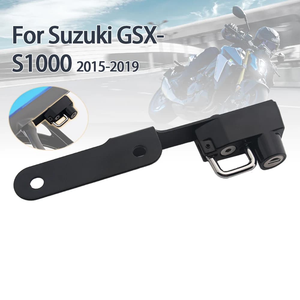 Kit serratura casco moto caschi sicurezza antifurto serratura lega di alluminio antiruggine per accessori Suzuki GSX-S1000 GSXS1000