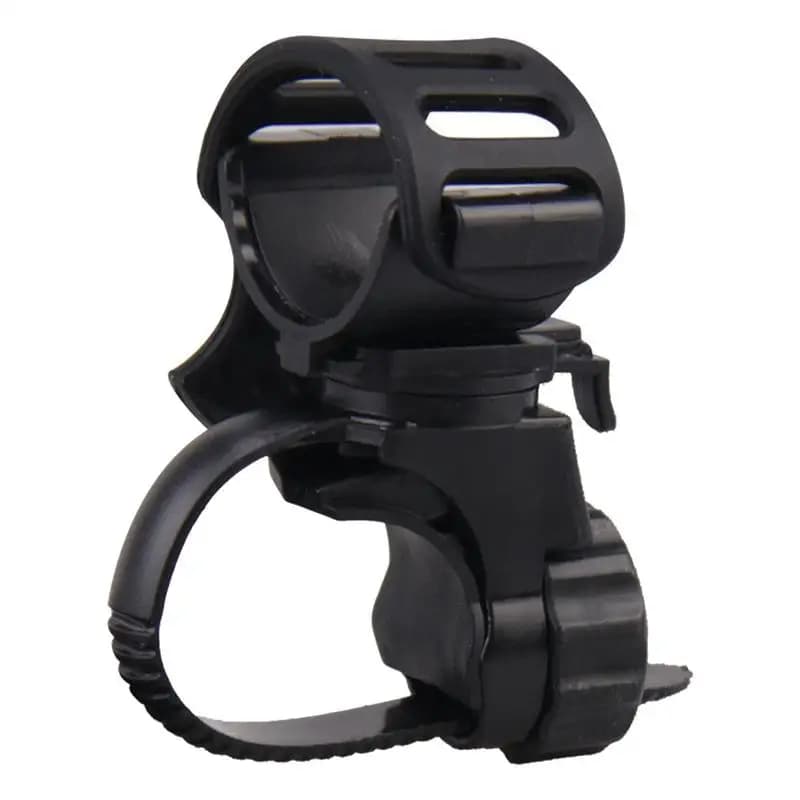 Staffa per luce per bicicletta rotazione di 360 gradi supporto per torcia supporto antiscivolo per bicicletta supporto per Clip per luce per bici accessori per biciclette nuovo