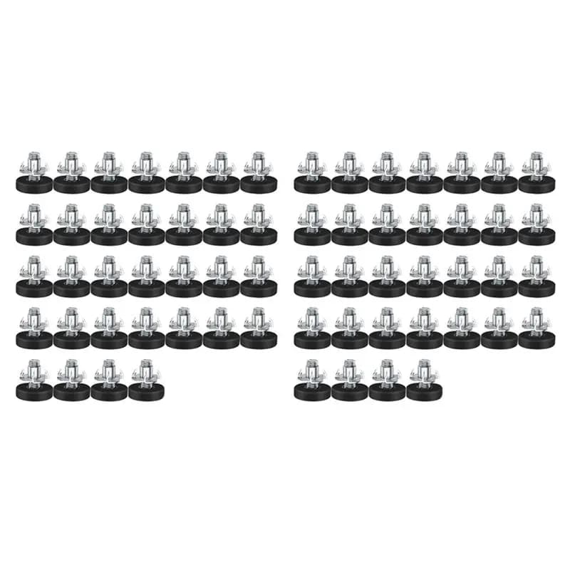LLCS-64 PCS Piedini Regolabili per Mobili con Filettatura M6, Piedini Regolabili per Sedie, Livellatori per Gambe di Mobili