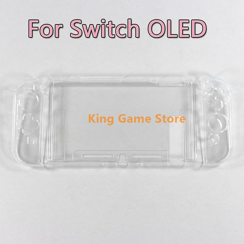 1 pezzo di custodia protettiva trasparente per Switch OLED, cover protettiva per JoyCon Switch OLED, protezione morbida in TPU trasparente