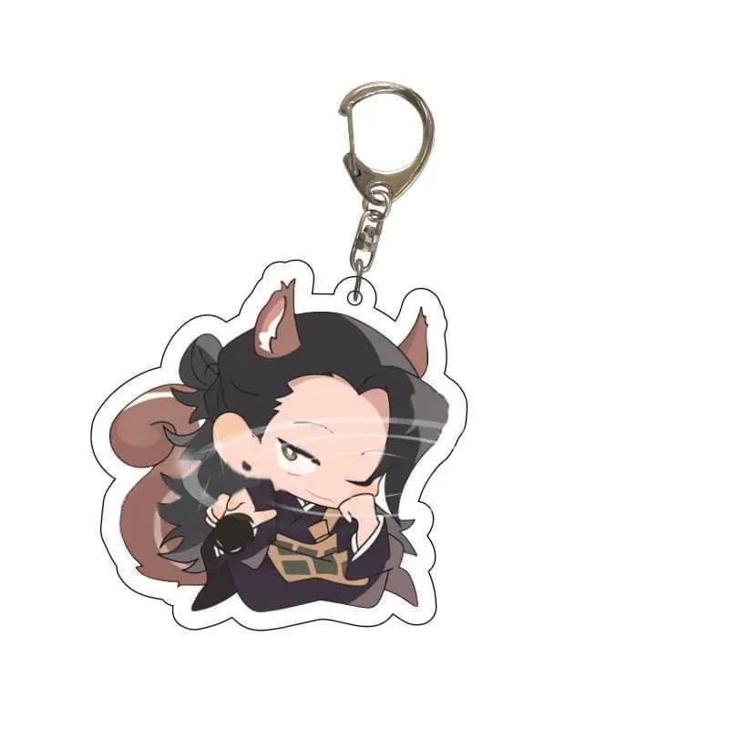 Jujutsu Kaisen Anime Acrylic Keychain Double Sided Printed Cartoon Character Backpack Hanging Ornament Collectible Fan Gift