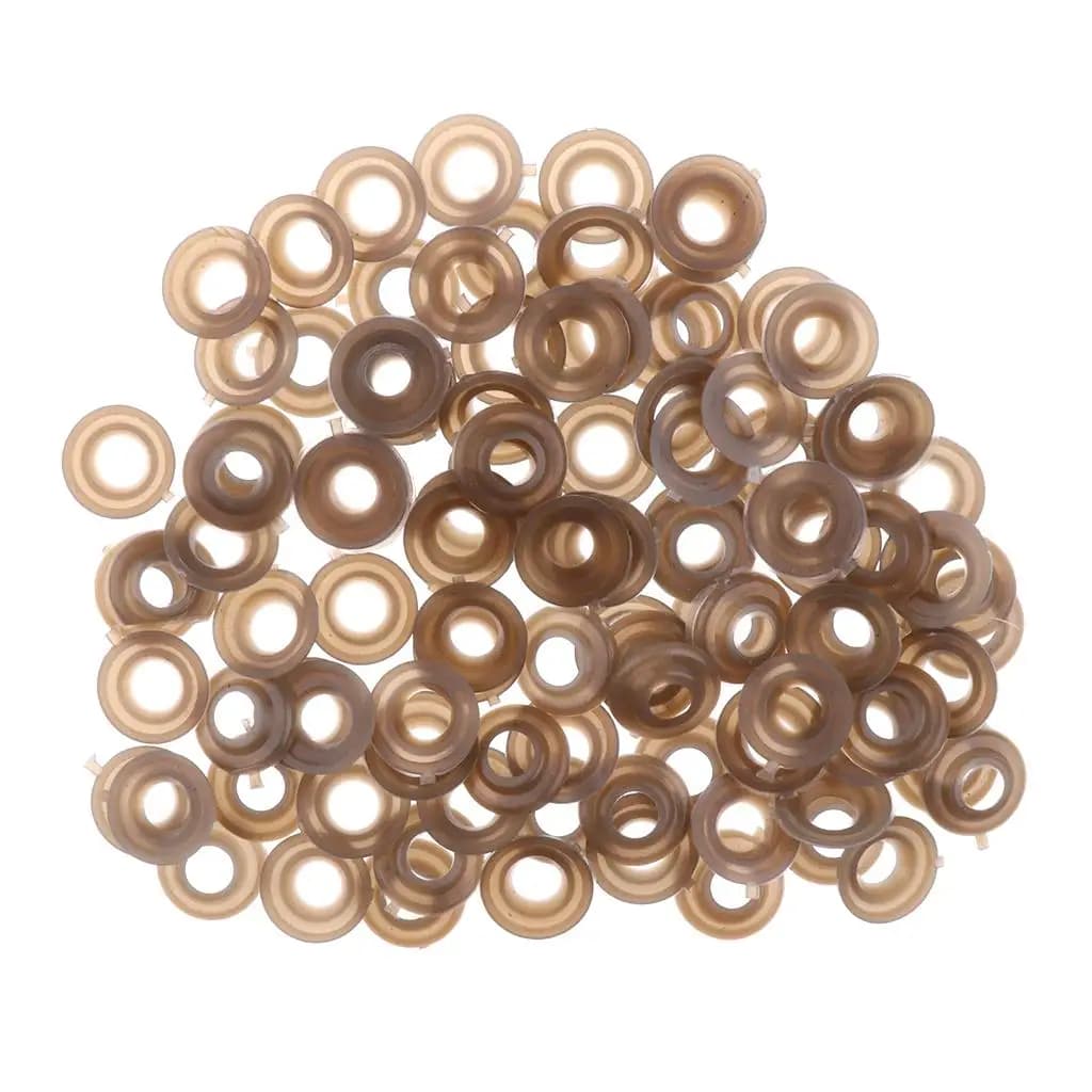 Occhi e Naso di Sicurezza Marroni 15mm in Plastica per Creazione di Bambole, Kit Artigianali, Giocattoli Morbidi, Forniture per Cucito
