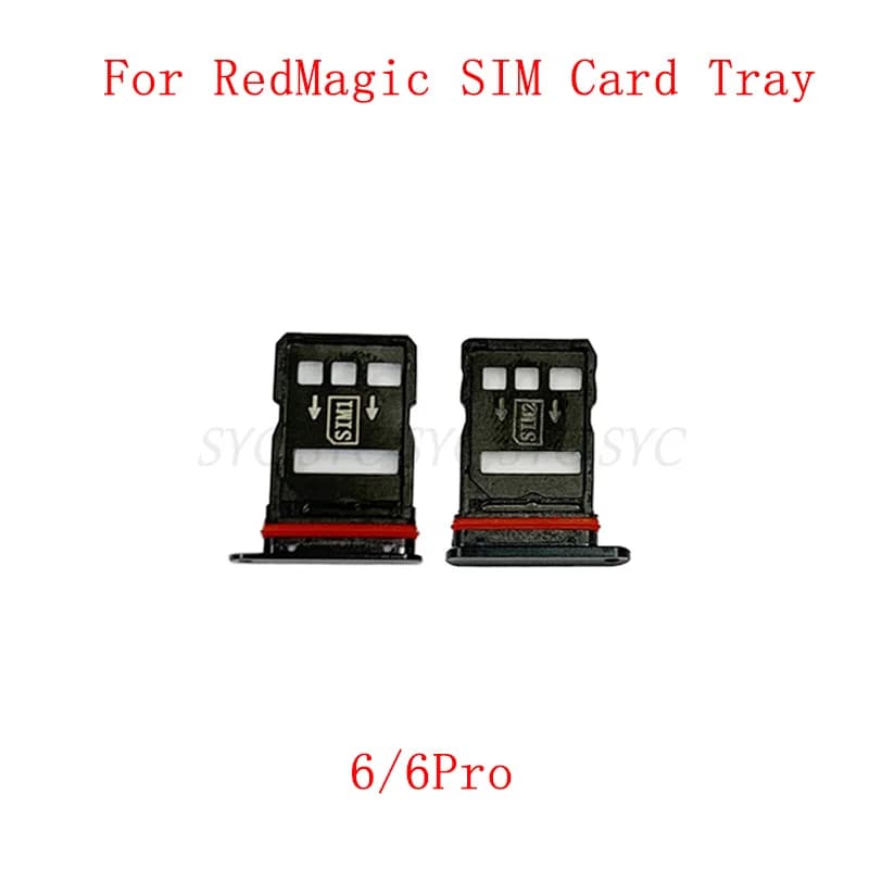 SIM Card Tray SIM Card Slot Holder For ZTE Nubia RedMagic 6 Pro Memory MicroSD Card Repair Parts