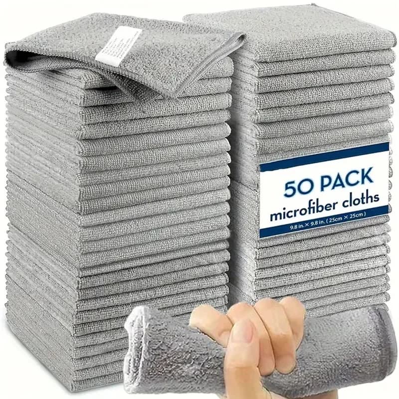 Microfiber Cleaning Panels for Kitchen Towels for Bicycle Car Soft and Anti-Stainless Absorbent Cloth Towels for Reusable Cleaning