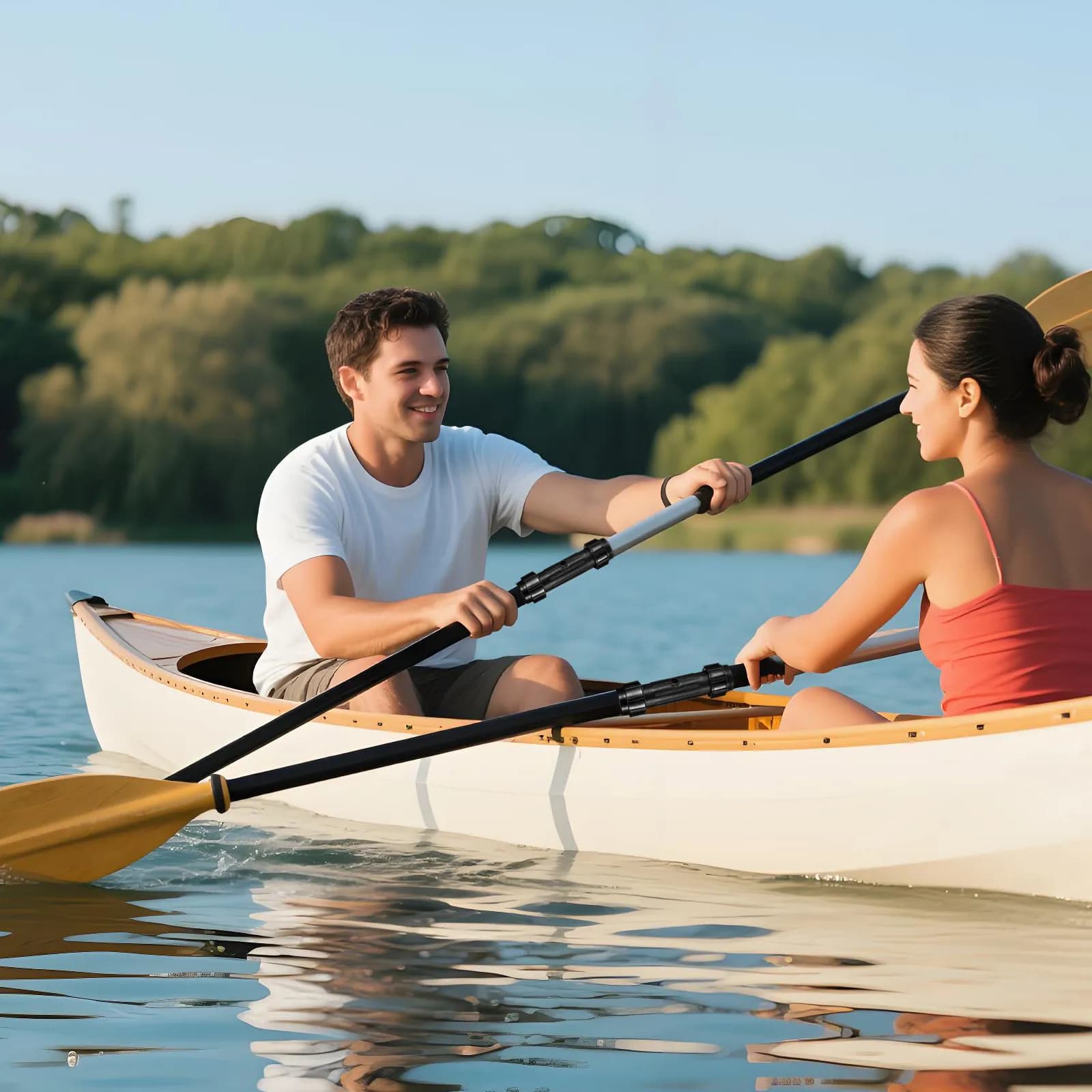 2 Pezzi Connettore per Pagaia Durevole in Plastica con Giunto a Vite, Ricambio per Remi e Accessori per Kayak, Barca, Canoa