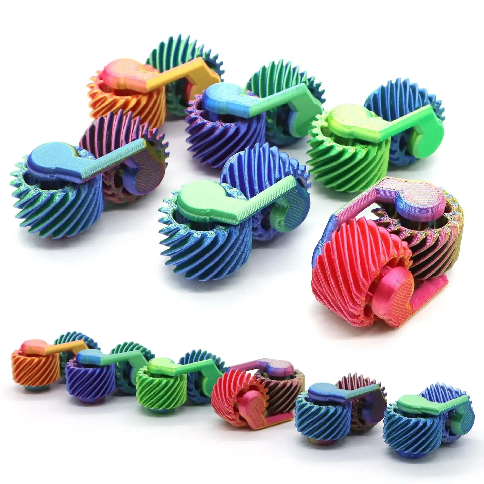 Popular Fidget 3D Printed Fingertip Gear Mini Gyroscope Stress Relief Decompression Toy For Adults Teens Kids Party Favor Gifts
