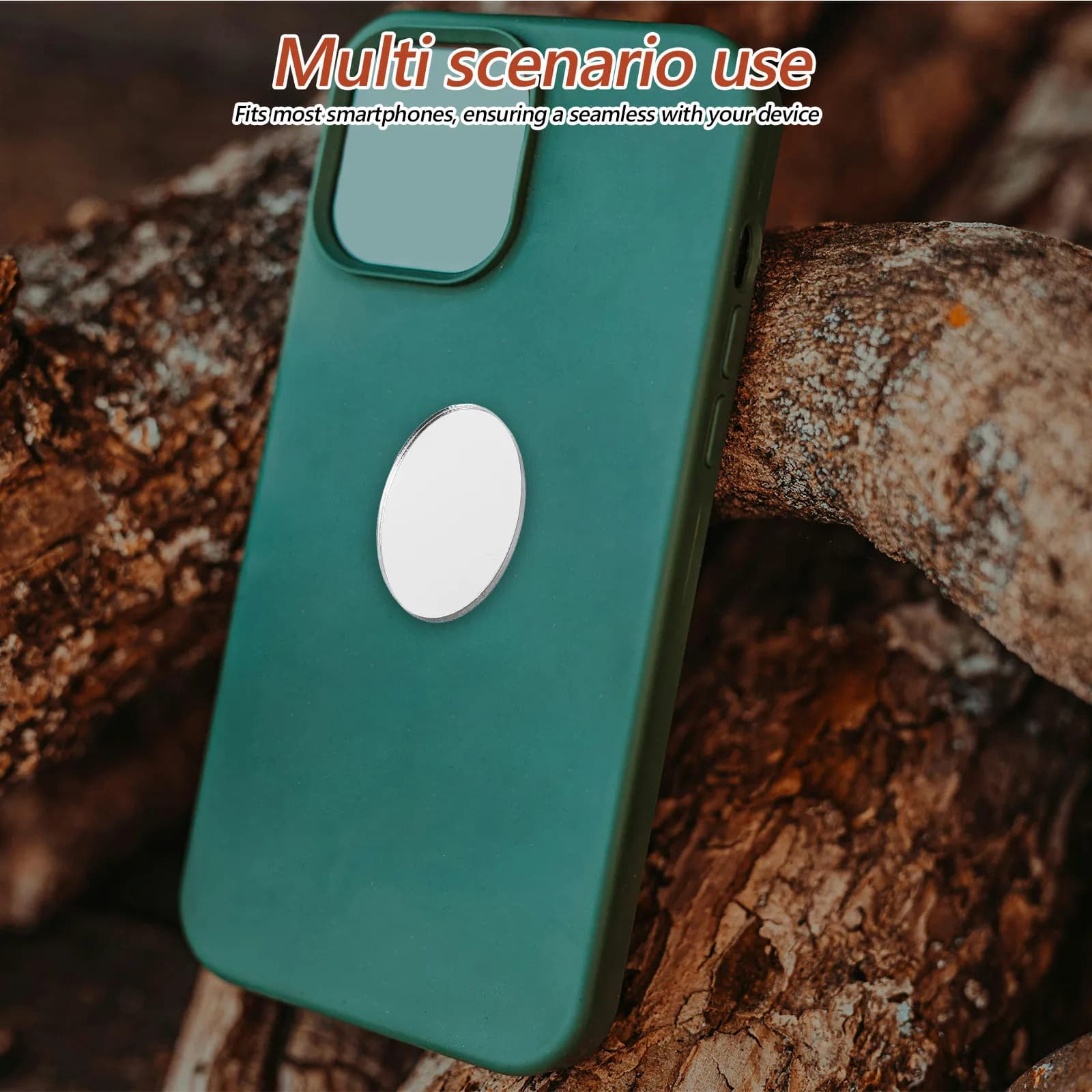 Set di 5 Specchietti Adesivi per Smartphone, Specchio Portatile in Acrilico, Compatto per Trucco e Viaggio, da Applicare sulla Cover del Telefono
