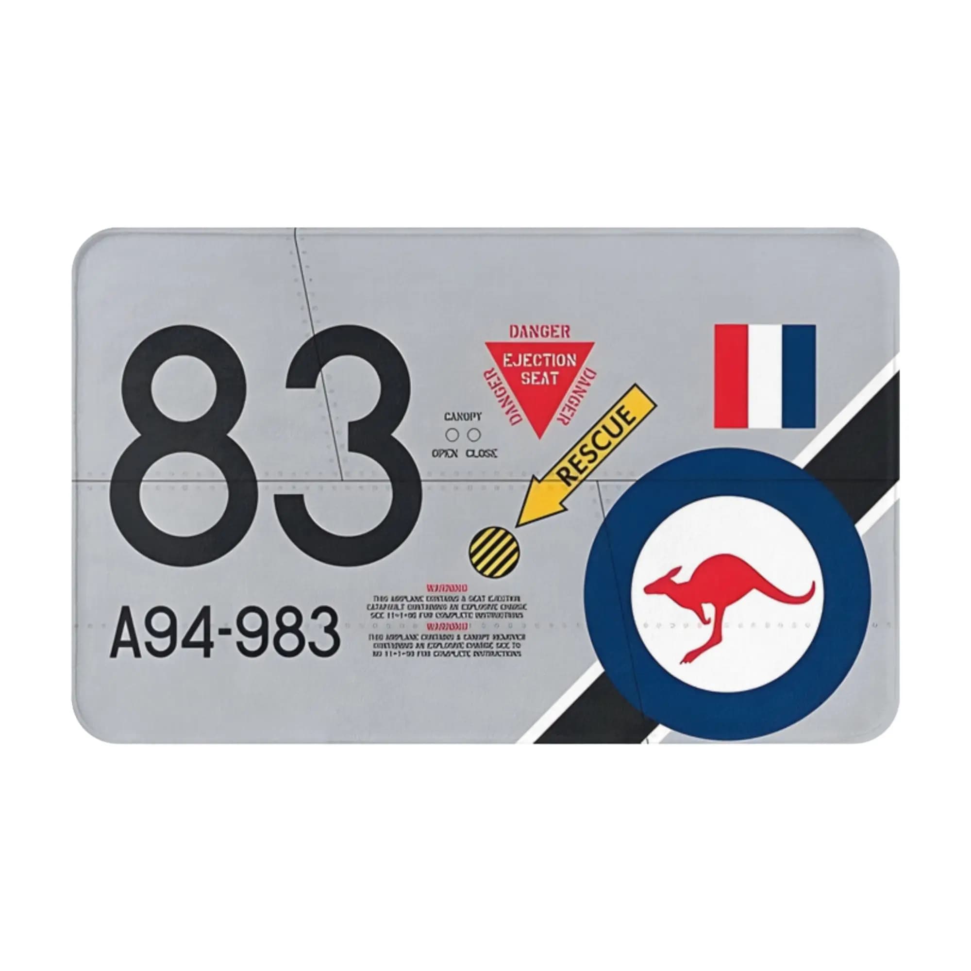 Australia F 86 Anti-Slip Doormat Kitchen Mat Aircraft Markings Outdoor PatternHomeDecor