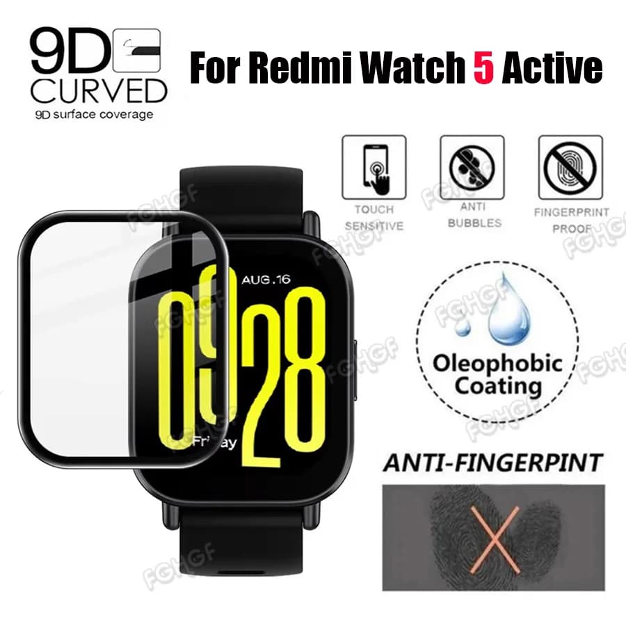 Proteggi schermo antigraffio per Redmi Watch 5 Pellicola protettiva a copertura totale attiva per Redmi Watch 4 3 Active 2 Lite Non in vetro