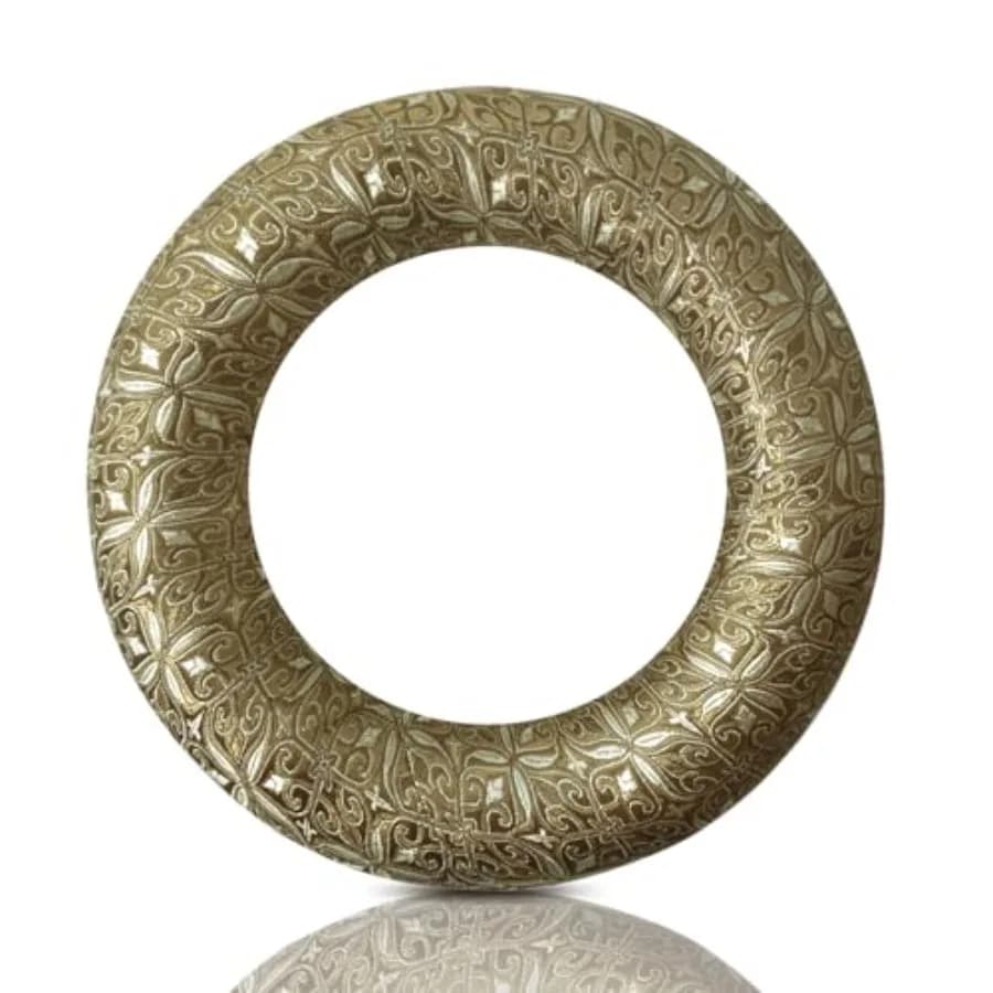 Singing Bowl Cushion 8 Inch for Tibetan Singing Bowls, Handmade Silk Brocade Round Cushion Pillow for Sound Healing and Crystal
