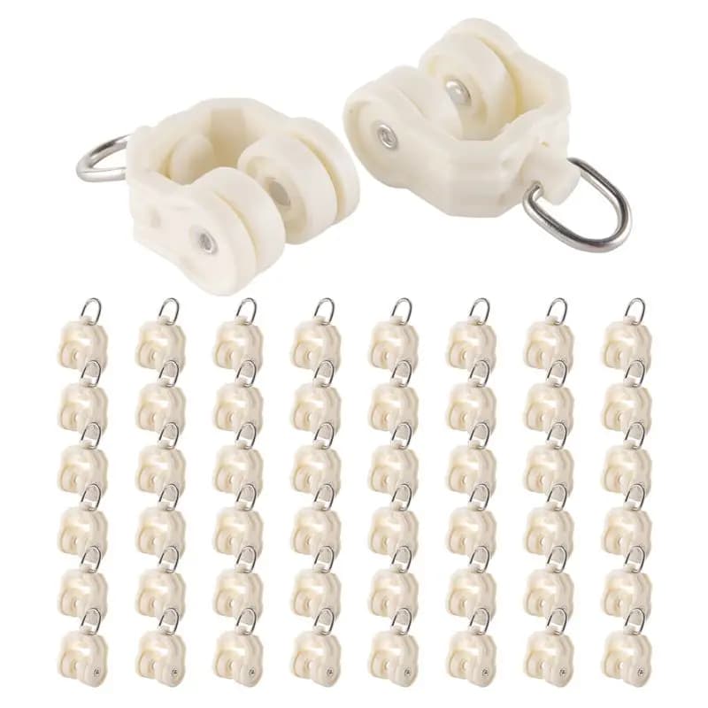Binario per Tende da Soffitto A77I Flessibile e Pieghevole con Rulli in Plastica per Tende da Doccia