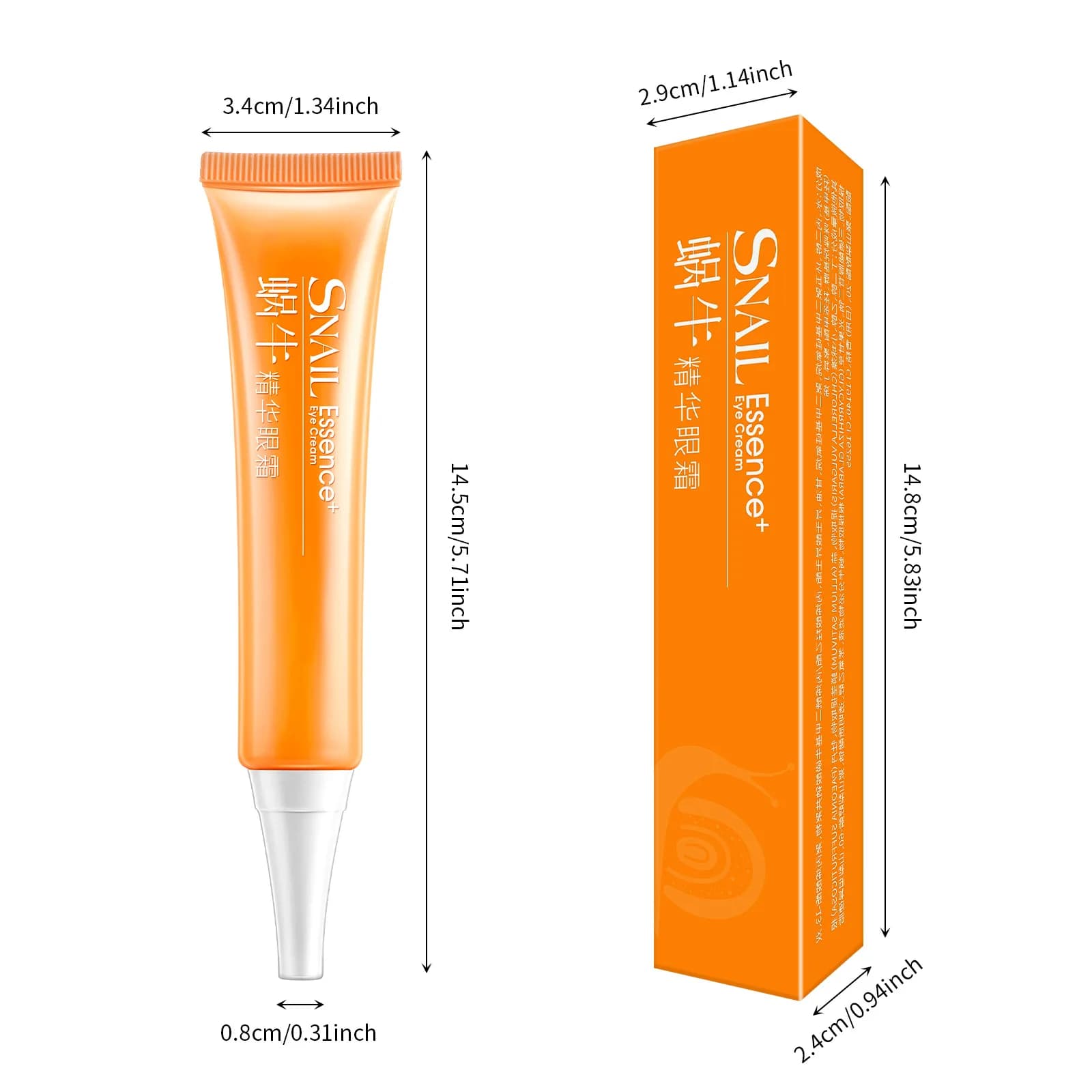 LAIKOU Siero Contourno Lumaca lighthouse with Vitamin C and Hyaluronic Acid, Hydrating Cream for Bags Under Eyes, 15ml