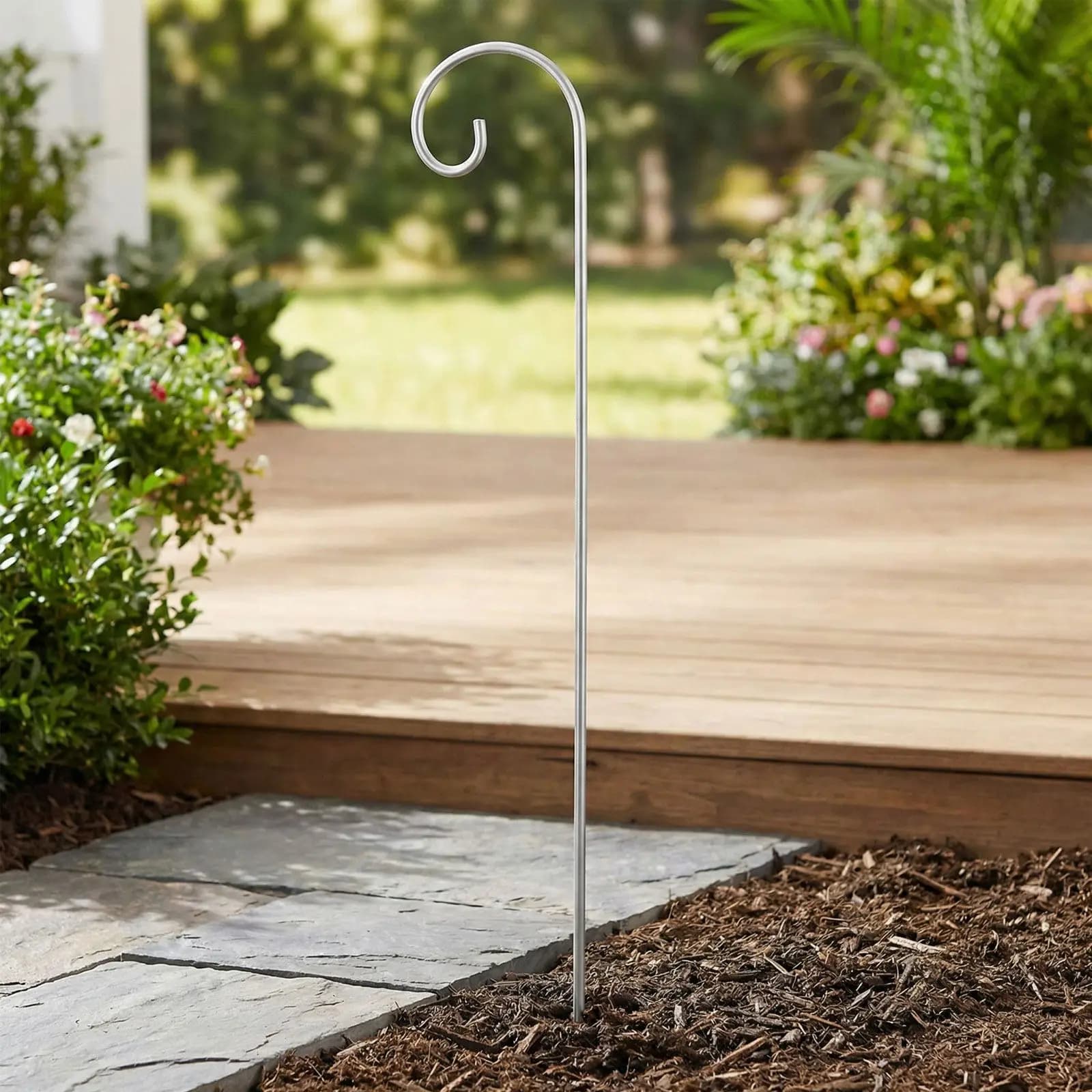 25Pcs Shepherd Hooks Garden Stakes Metal Plant Label Holders 20Cm Outdoor Planter Hook Flowerpot Marker Plant Label Hanging Rods