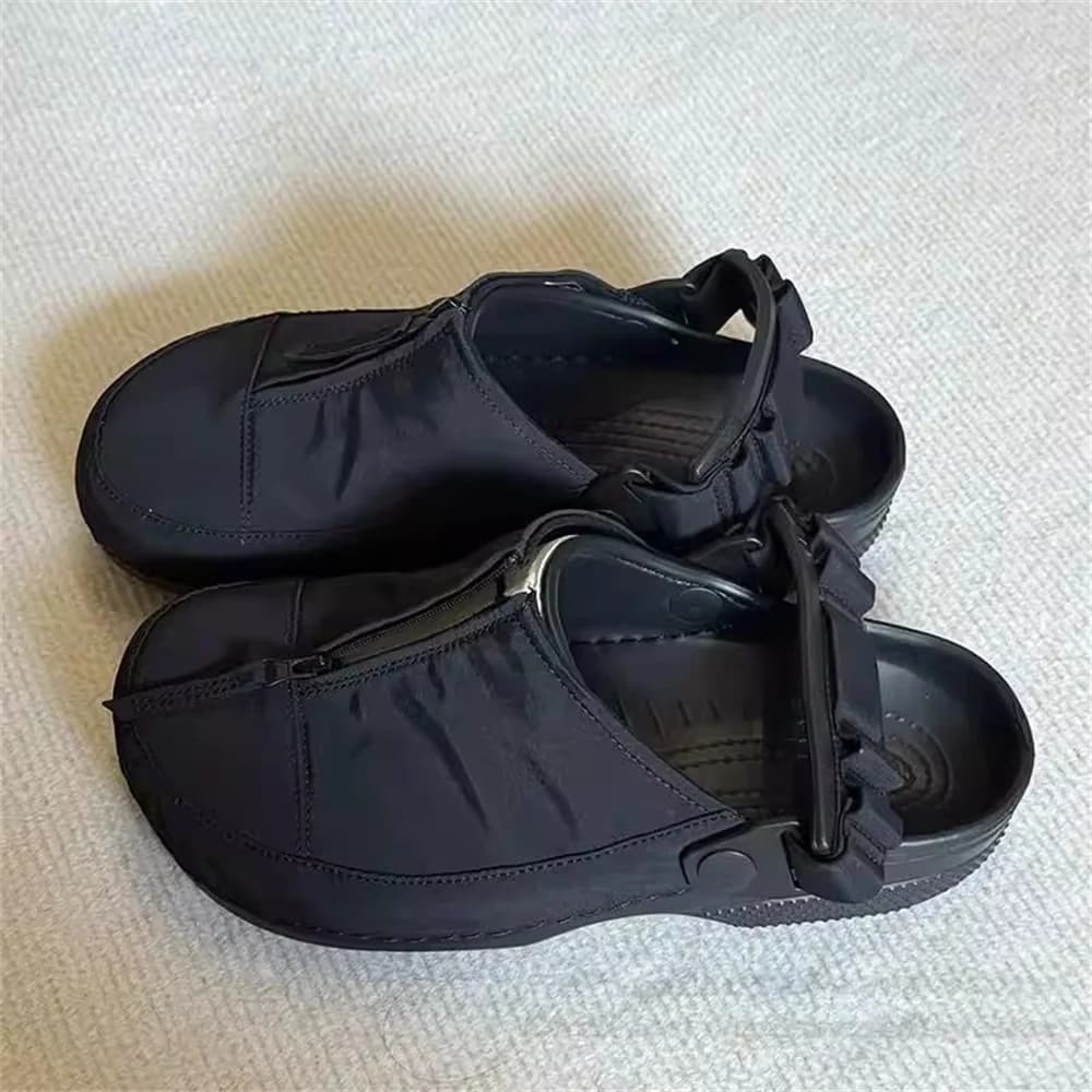 Ciabatte Estive da Uomo, Mocassini con Punta Rotonda, Comode per Pendolari, Ciabatte Baotou da Esterno, Sneakers Casual da Spiaggia, Mules Confortevoli