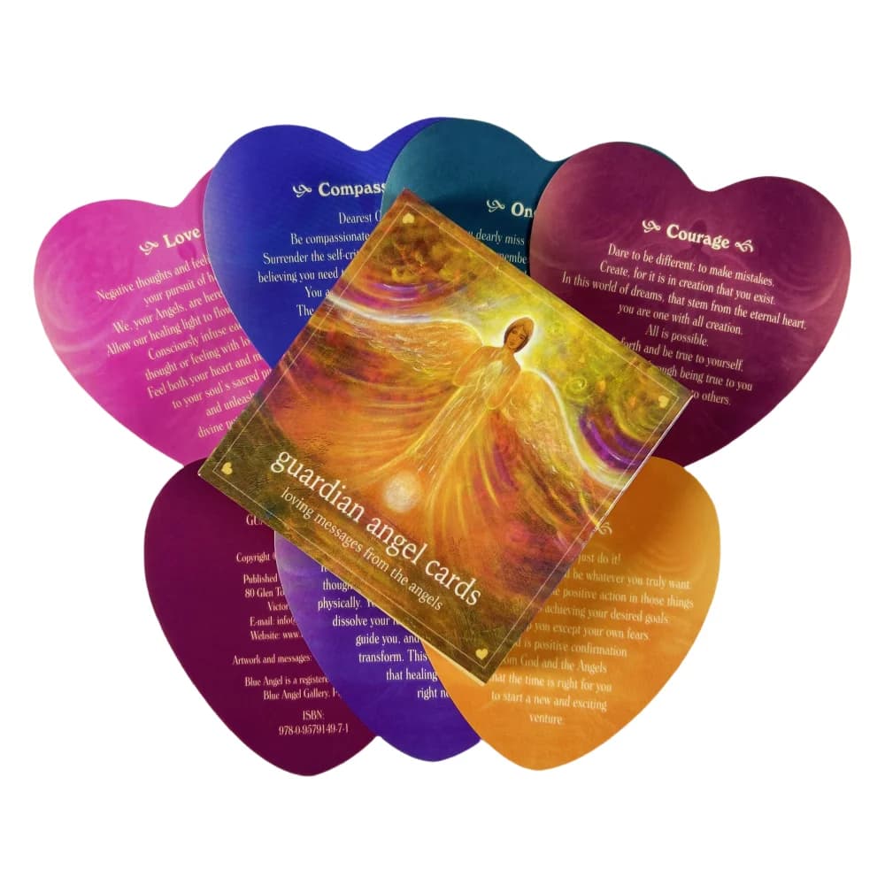 Carte dell'angelo custode Messaggi oracoli amorevoli degli angeli A 46 Tarocchi Edizione divinazione inglese Mazzo Borad Giochi