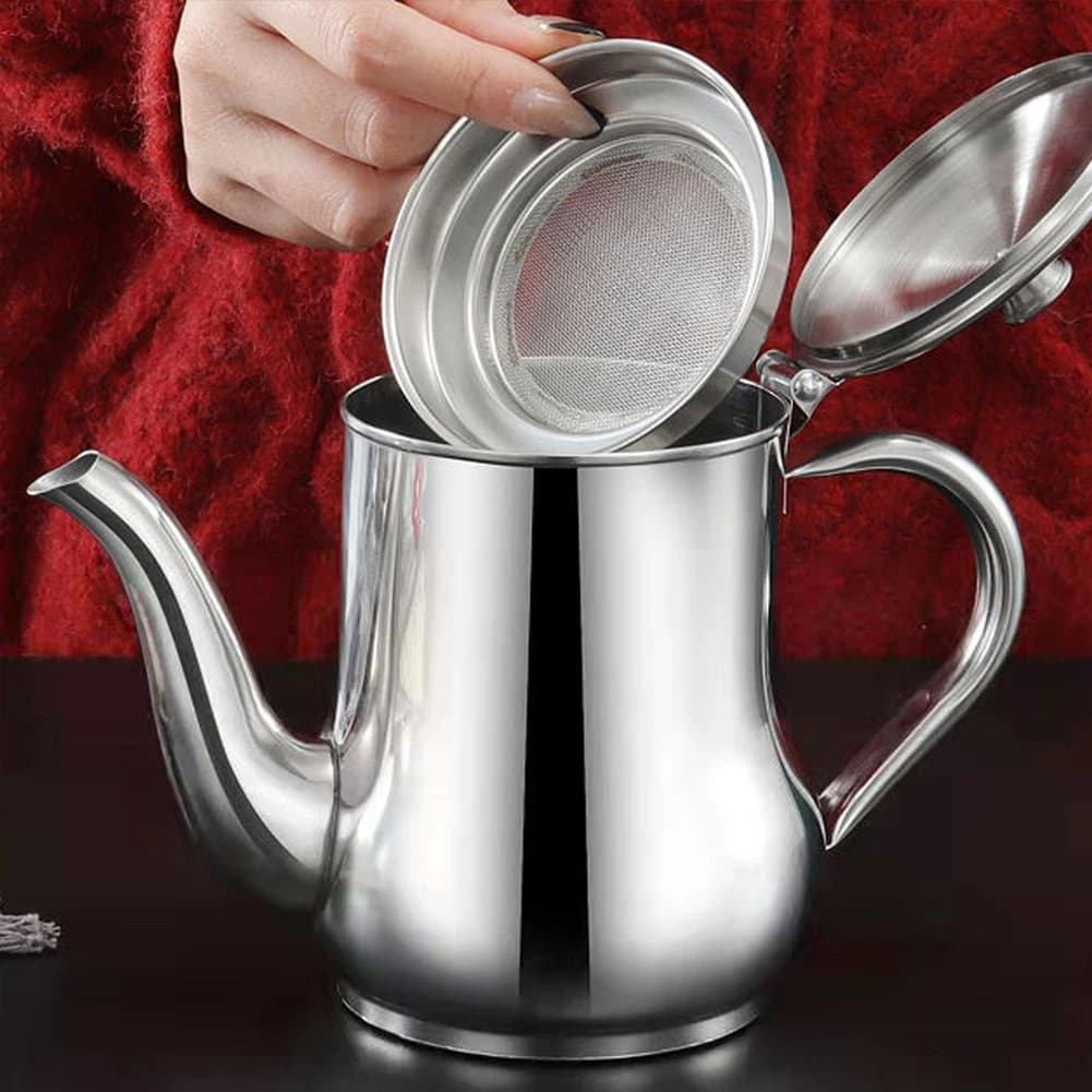 Contenitore per grasso Strumento di cottura da cucina resistente al calore per uso alimentare