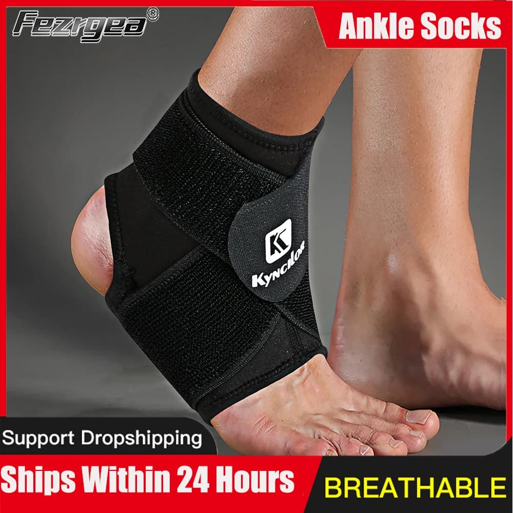 1 pz supporto per la caviglia sportiva in esecuzione fasciatura di compressione Fitness caviglia protettiva