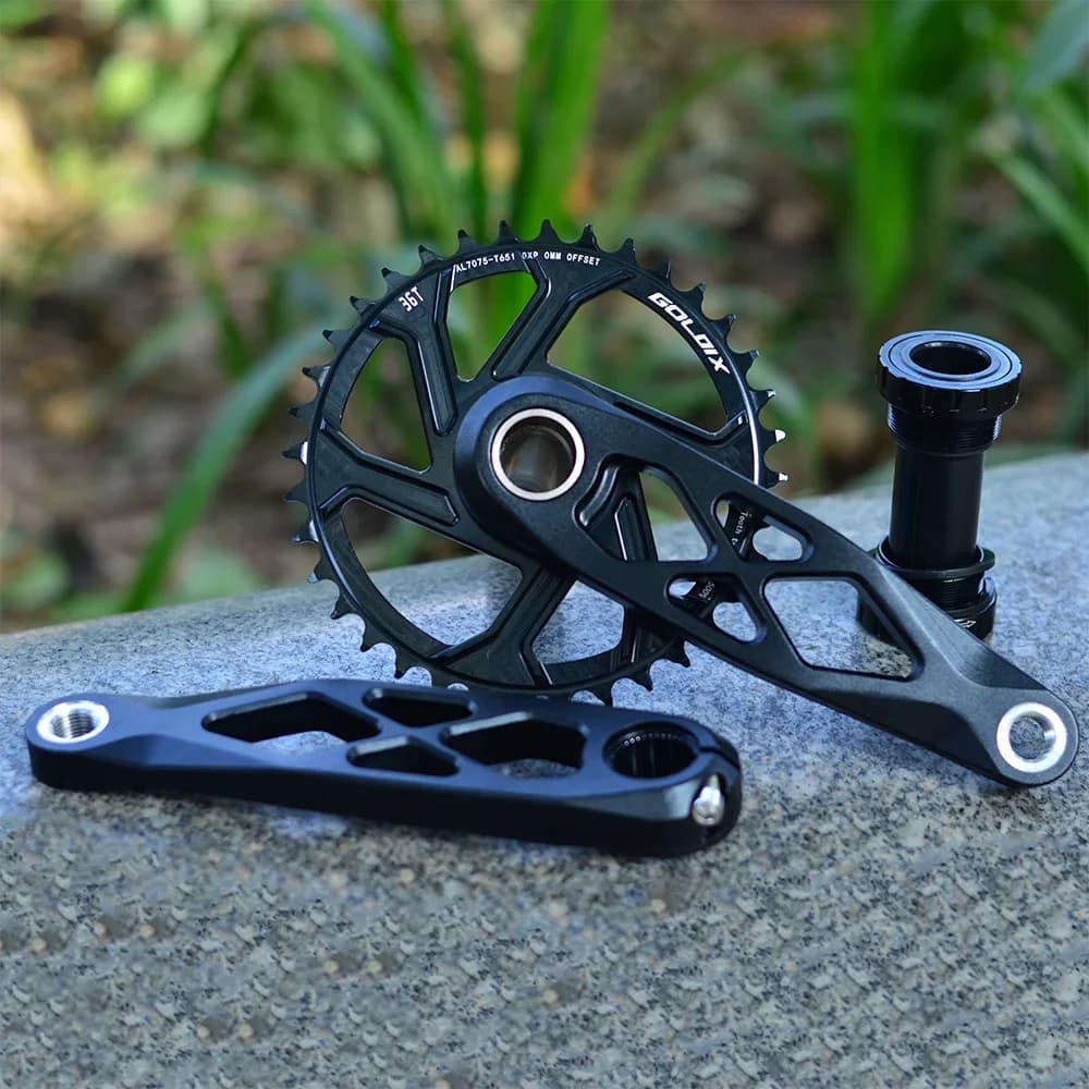 GOLDIX Mountain Bicicletta BSA 24mm Guarnitura 165 170 175mm R-SPEC Trail Hollow Manovella Mandrino DH AM XC per Shimano SRAM