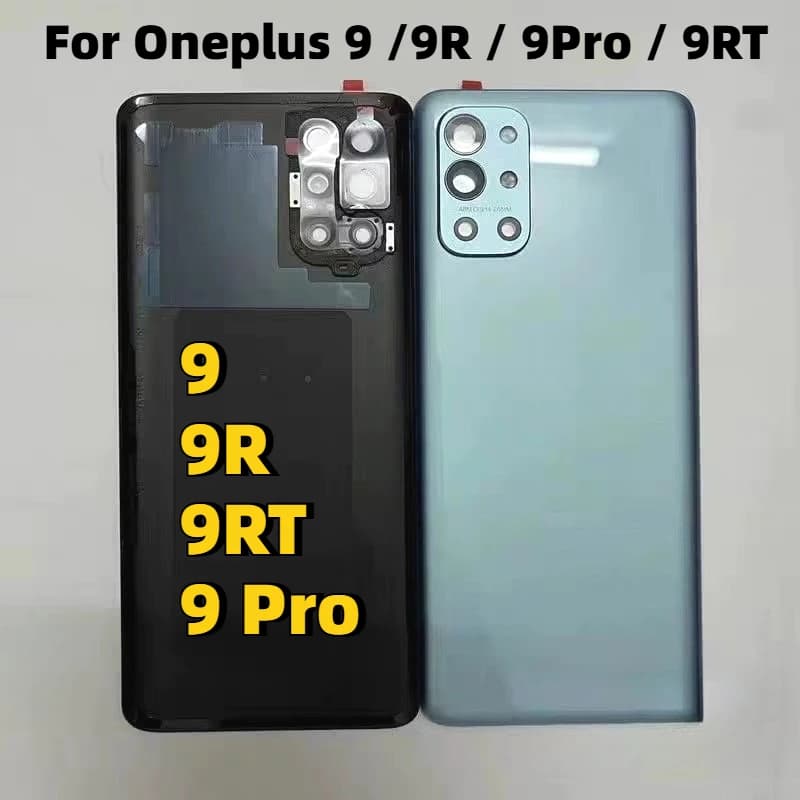 Back Cover:Best Replacement for OnePlus 1+9 R 9pro RT Back Door Battery Case, Rear Housing Cover With Camera Lens +Adhesive