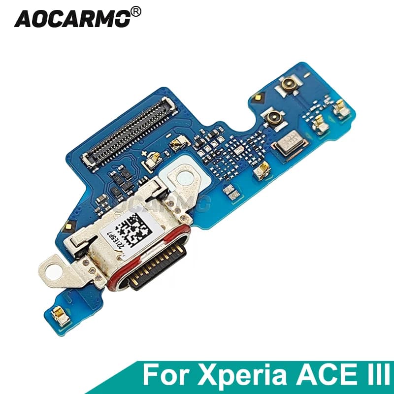 Aocarmo per SONY Xperia ACE III Ace3 Porta di ricarica USB Connettore dock per caricabatterie Microfono Circuito microfonico Parte di riparazione