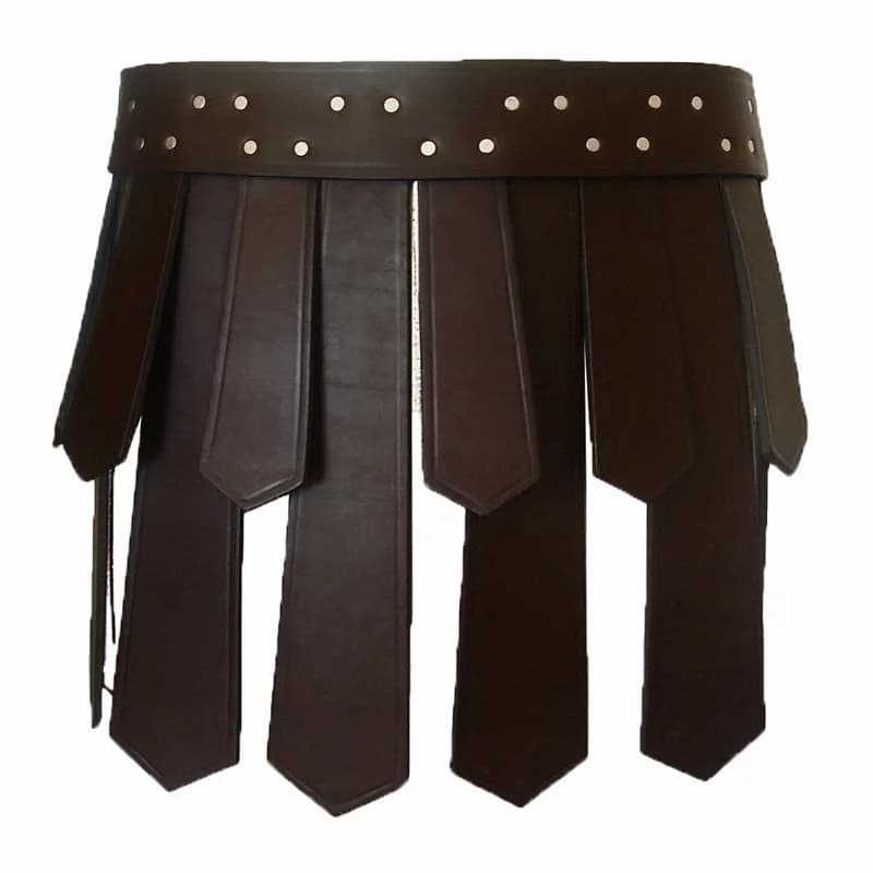 Medieval Knight Armor Skirt Set Leather Roman Gladiator Costume Spartan Warrior Outfit
