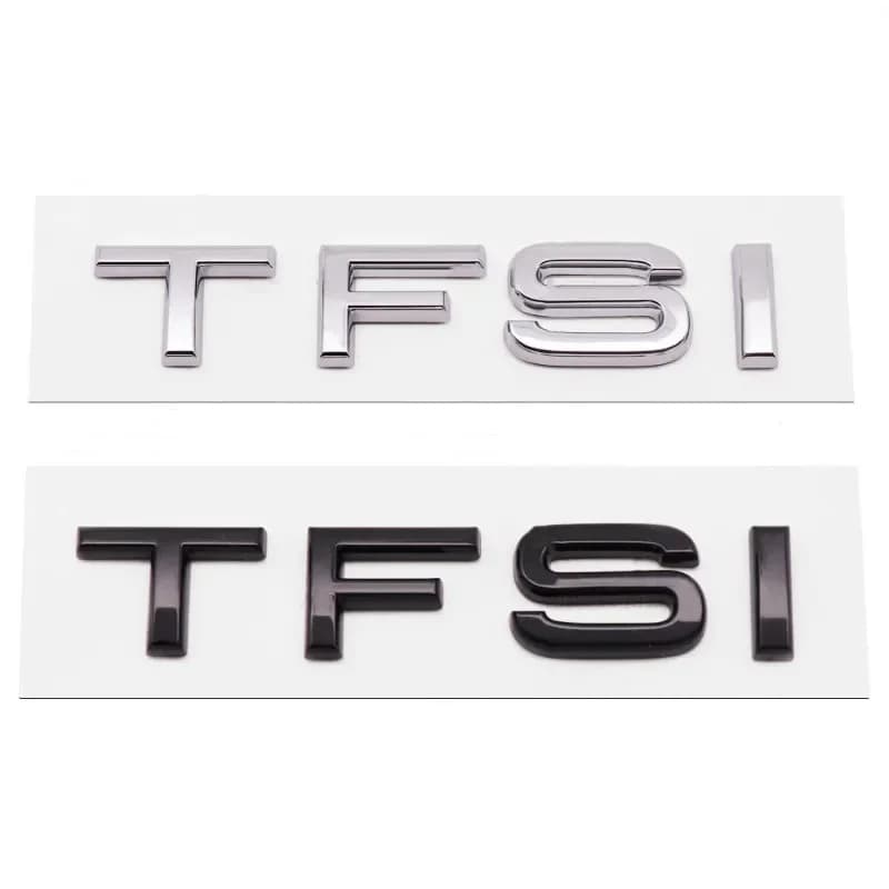 3D ABS nero TFSI logo lettere bagagliaio dell'auto emblema distintivo per Audi A3 A4 A5 A6 A7 A8 Q2 Q3 Q5 Q7 Q8 TFSI accessori adesivi