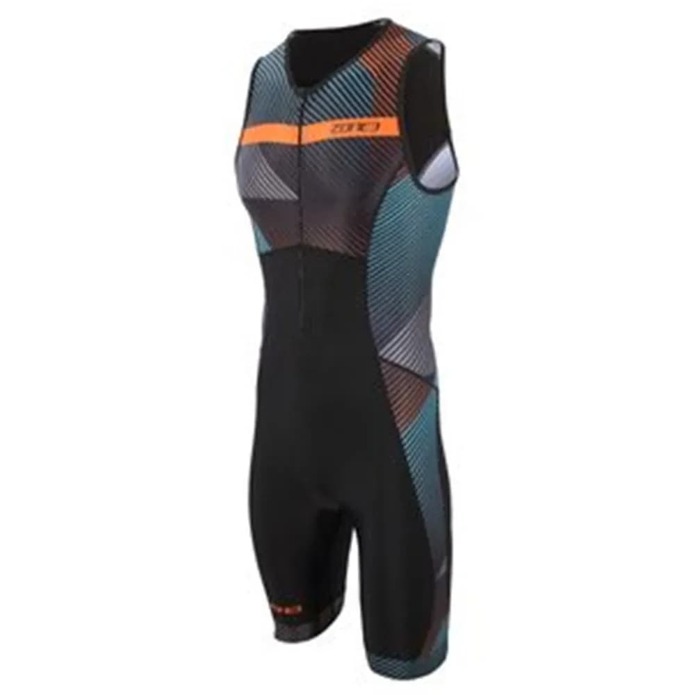 Triathlon Zone3 Costume da bagno senza maniche da ciclismo da corsa da uomo Tuta da pattinaggio a rotelle professionale per bici da strada Tuta da ciclismo Trisuit