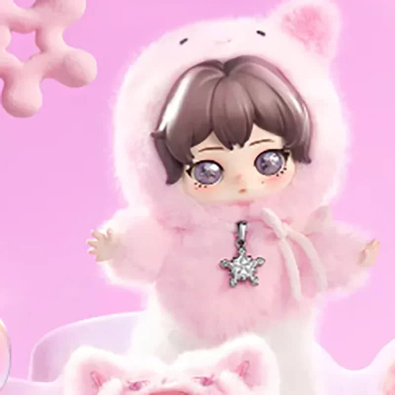 POP MART Aespa FLUFFY CLUB SERIES Blind Box Guess Bag Mystery Box Giocattoli Bambola Carina Anime Figure Ornamenti Regalo