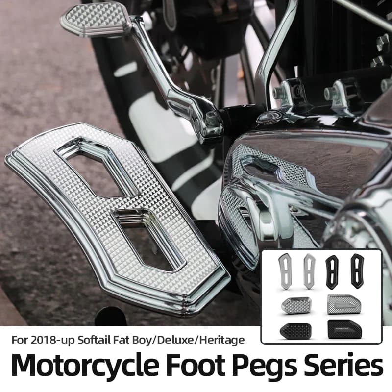 Per Harley 2018-up Softail Fat Boy Deluxe Heritage Moto Pedane Pedane Passeggero Pedane Shifter Pioli Pedane