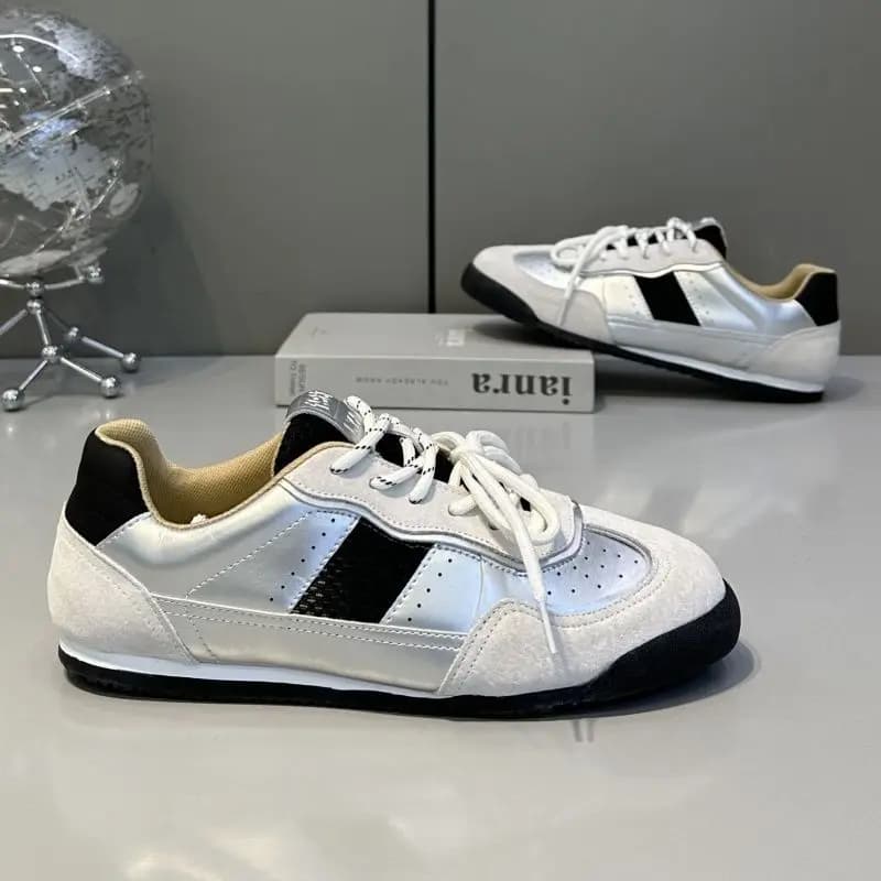 Men Vintage Gentle Flat Square Loafers All Match Casual Outfit Spring Autumn City Street Daily Walking Flats