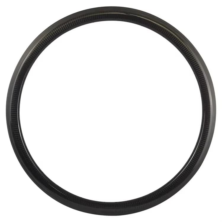 Cerchio per bicicletta da strada in carbonio 700c set di ruote curve in carbonio 38mm x 25mm cerchione tubeless ruota per bicicletta con freno a disco cerchio leggero