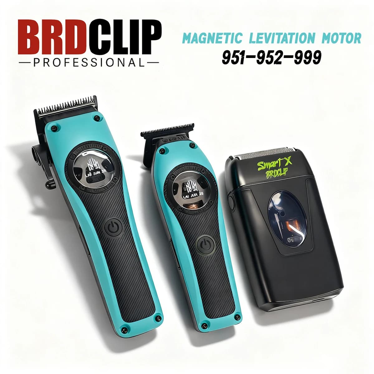 BRDCLIP Barbiere Professional haircut with magnetic levitation motor 7800-13000 rpm DLC Lama Trimmer 9000-12000 rpm Rasoio 9000 rpm