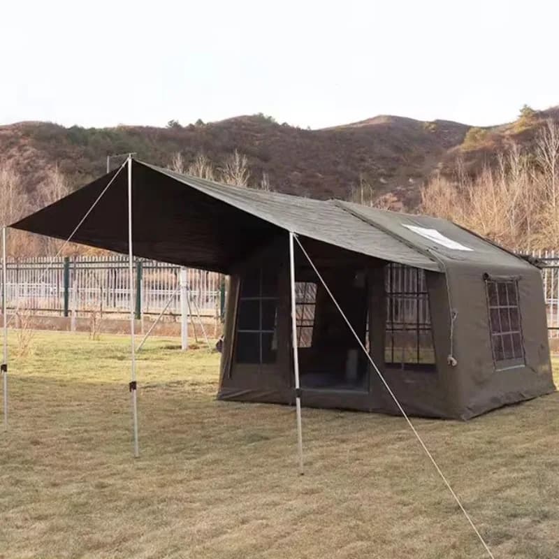 2026 Tenda ad aria verde 9.0 per tenda da campeggio esterna gonfiabile per famiglie di 4-6 persone con lamiera libera