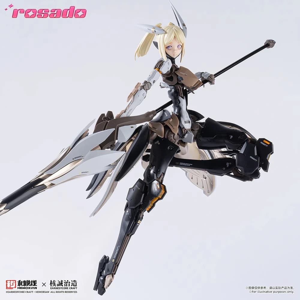 HEMOXIAN x EARNESTCORE CRAFT Rosado Plan Series Starflower-Lily Mecha Modello di assemblaggio Figura Giocattoli per ragazzi Regali da collezione