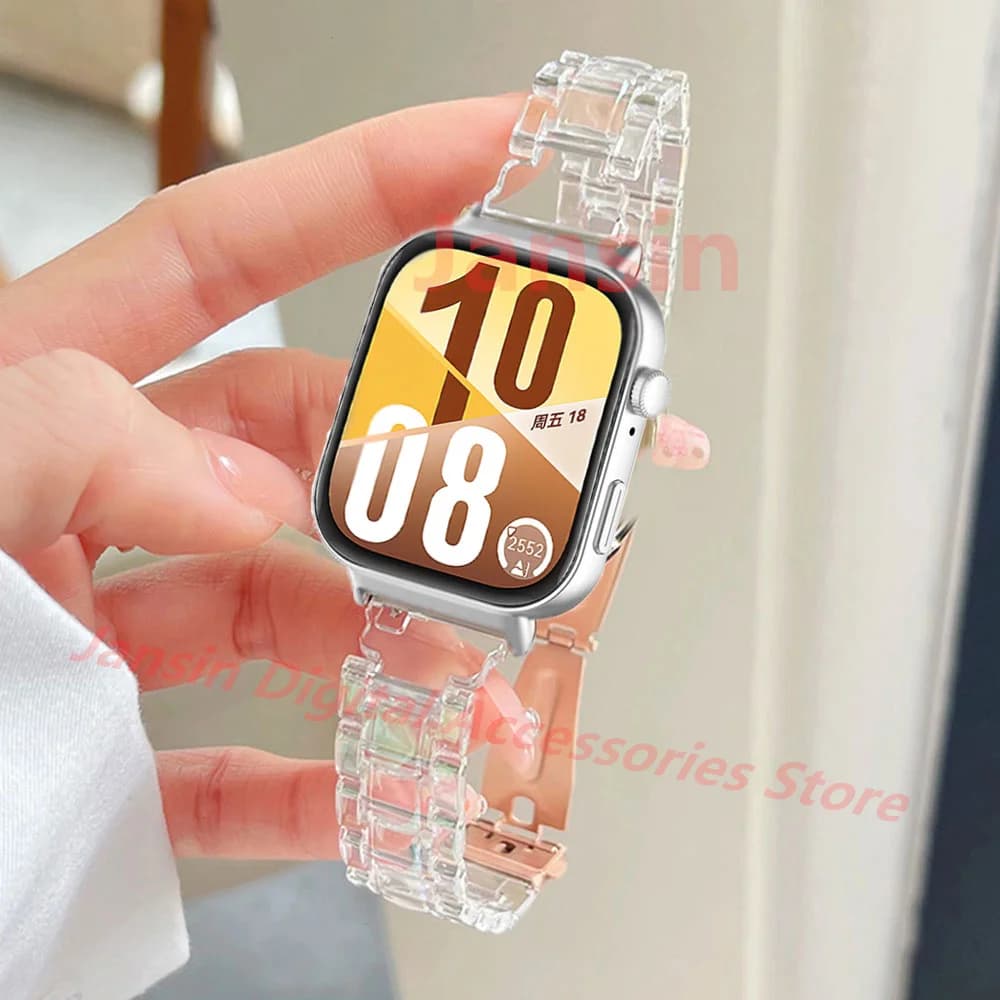 Clear Band For Huawei Fit 3 4 Correa Business Wristband Accessories Strap For Huawei Fit 4pro Bracelet Replaceable Watchband