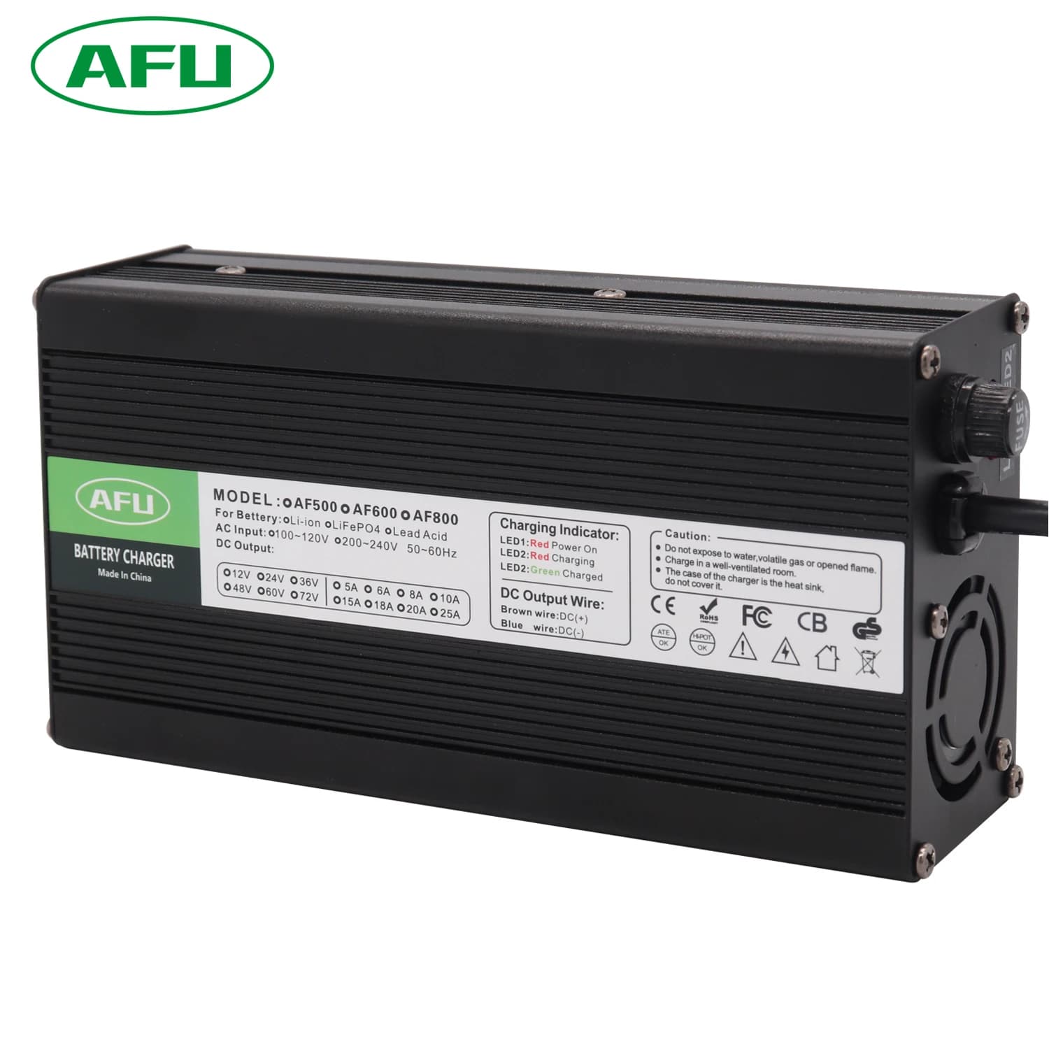 75.6V 6A Charger 18S 66.6V Li Ion Battery Intelligent Charger Lipo / LiMn2O4 / LiCoO2 Automatic Stop Intelligent