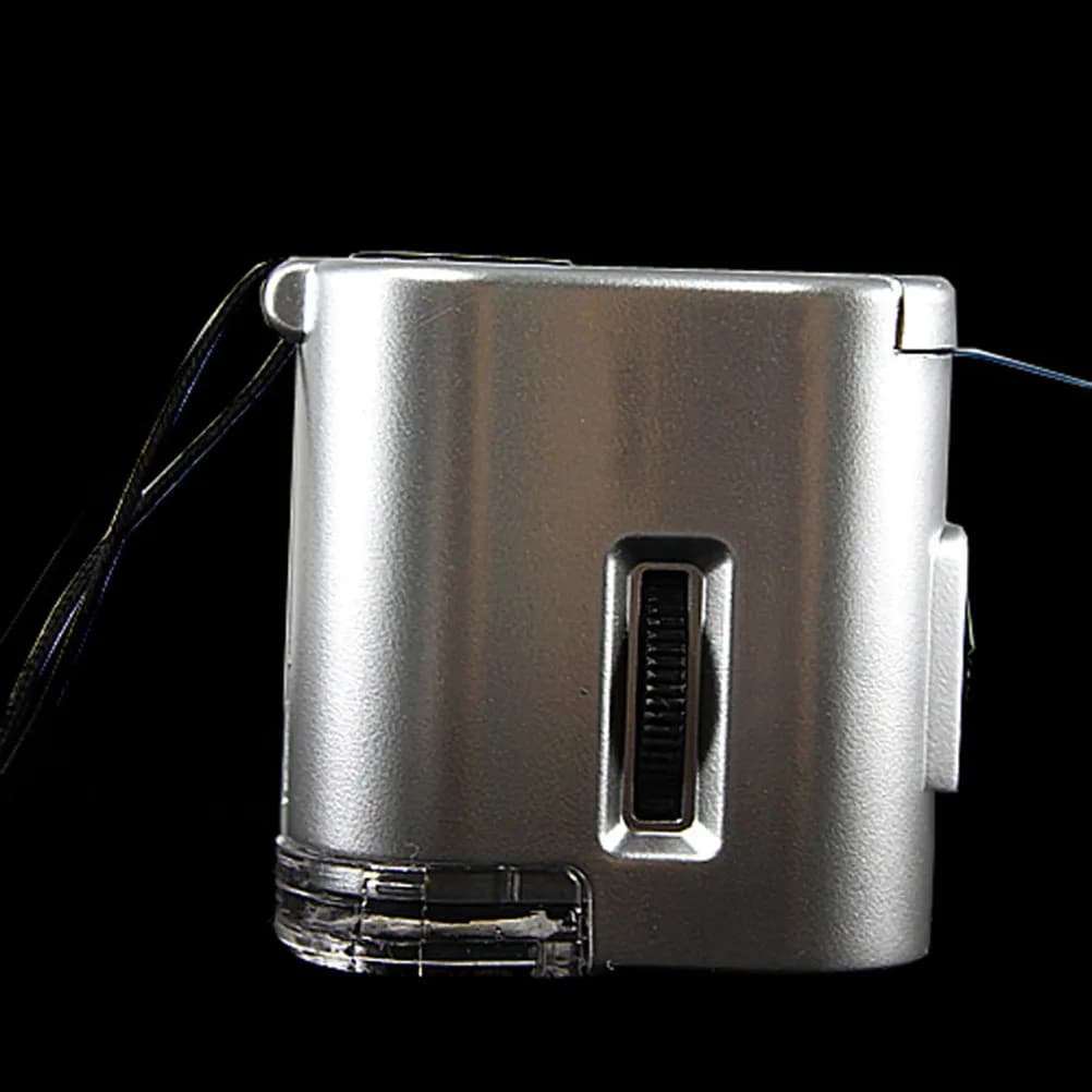 Mini Microscopio Portatile 60X con Luce LED UV, Lente d'Ingrandimento per Valutazione di Gioielli, Valuta, Ceramica e Giada