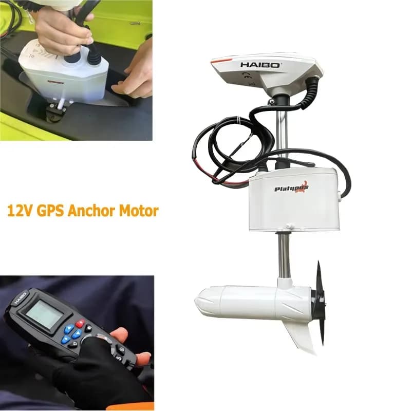 Trolling Motor for Fin Pedal Drive 34LBS 12V Q007 GPS Anchor Remote Control Engine for Sea Boats