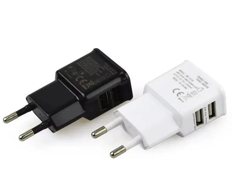 Adattatore caricabatterie USB da parete da viaggio con spina europea 5V 2A per iPhone XS X Max Huawei P30 Samsung S9 Plus