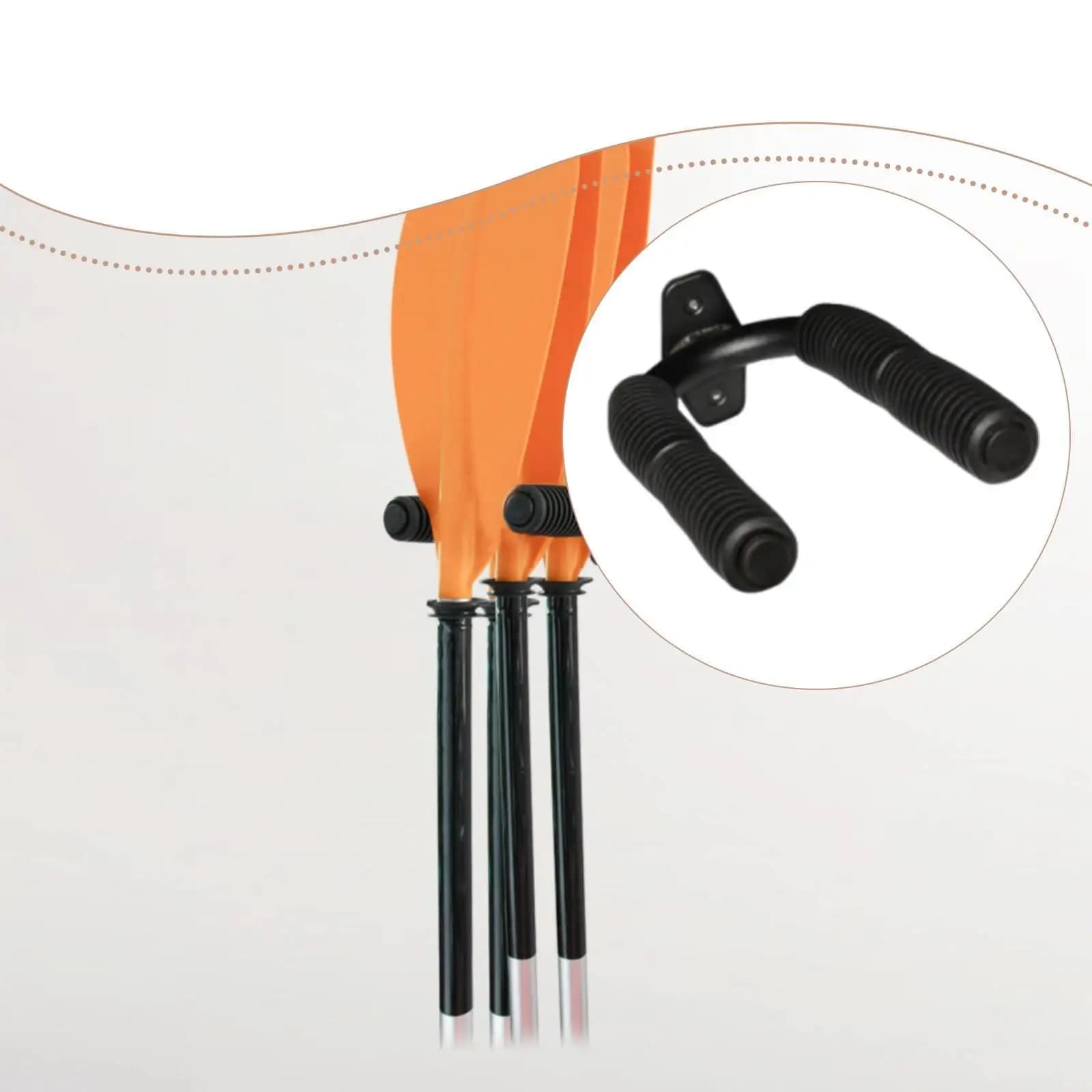 Supporto da Parete in Metallo e Gomma per Pagaie, Organizzatore Durevole per Pagaie da Kayak, Supporto per Pagaie da Barca per Casa