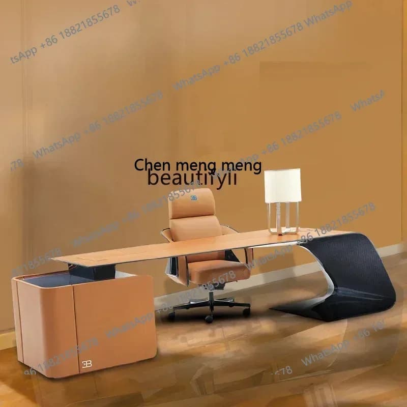 A182 Boss Office Chair Reclining cushion Integrated swivel cushion Home office chair Italian light luxury executive chair