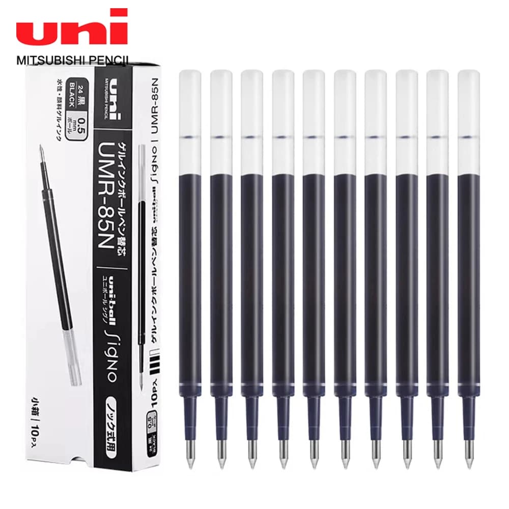 5/10pcs Japan UNI Gel Pen Refills UMR-83/85N Is Suitable for UMN-155/105/207GG Core Replacement 0.38/0.5mm School Supplies
