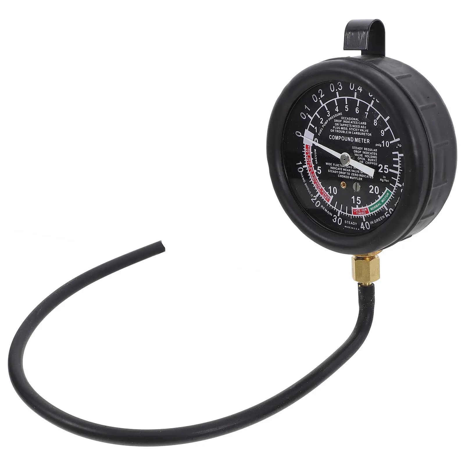 Kit Tester Pressione Vuoto Auto di Alta Precisione per Diagnostica Motore - Manometro Vuoto e Tester Pressione