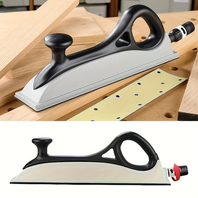 Blocco abrasivo manuale 70*420mm con gancio e anello, pad abrasivo a rete per estrazione senza polvere, utensili abrasivi per legno e auto