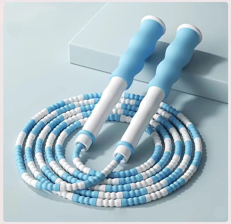 Jumping Corde Segmented Bamboo with Soft Handles for beads Design without Crocodile for School Sports Fitness Training Equipment at home for children