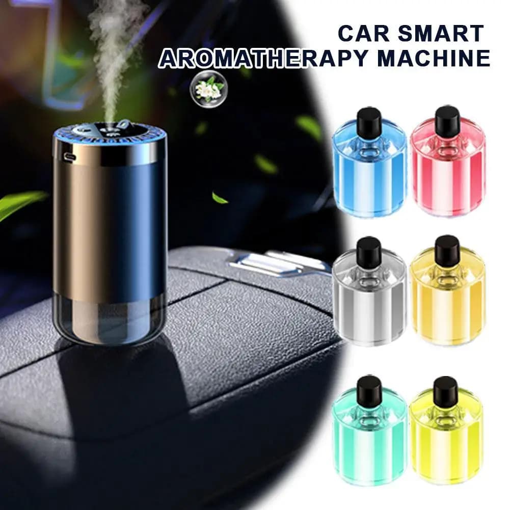 Diffusore Intelligente per Auto, Umidificatore e Purificatore d'Aria con Luce, Aroma Regolabile, Ricaricabile, LED Intell X7Q9