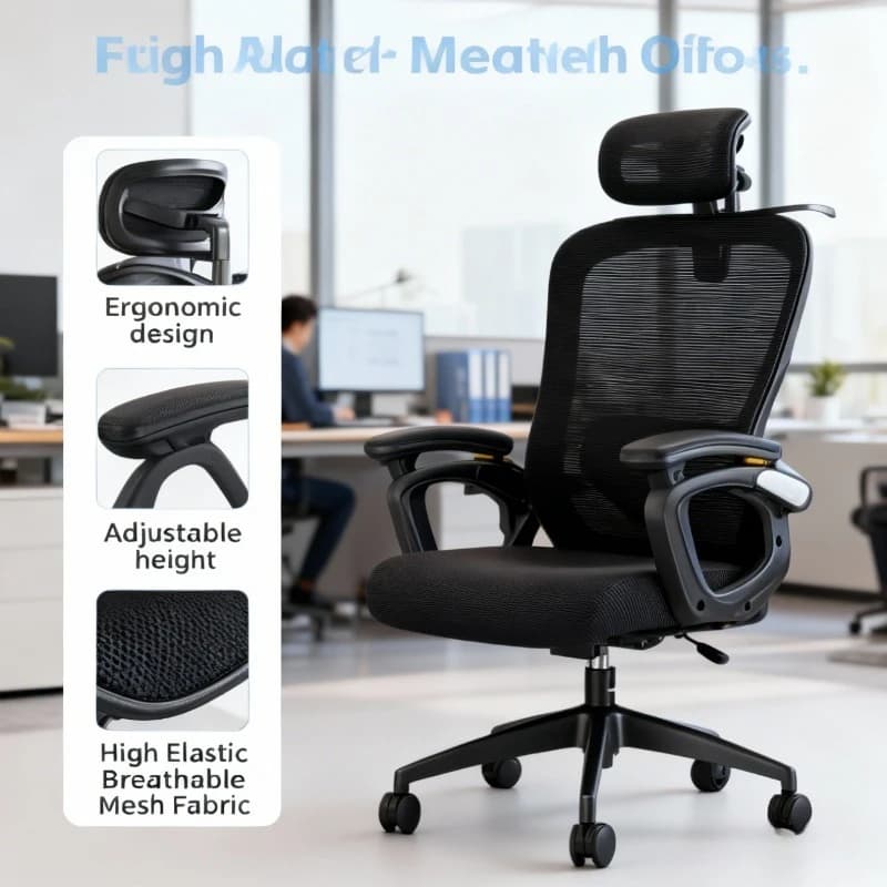 Sedia Ergonomica da Ufficio per Computer, Sedia da Scrivania per Ragazze, Poltrona da Gaming, Sedia da Trucco, Arredamento per Ufficio Magalu Store