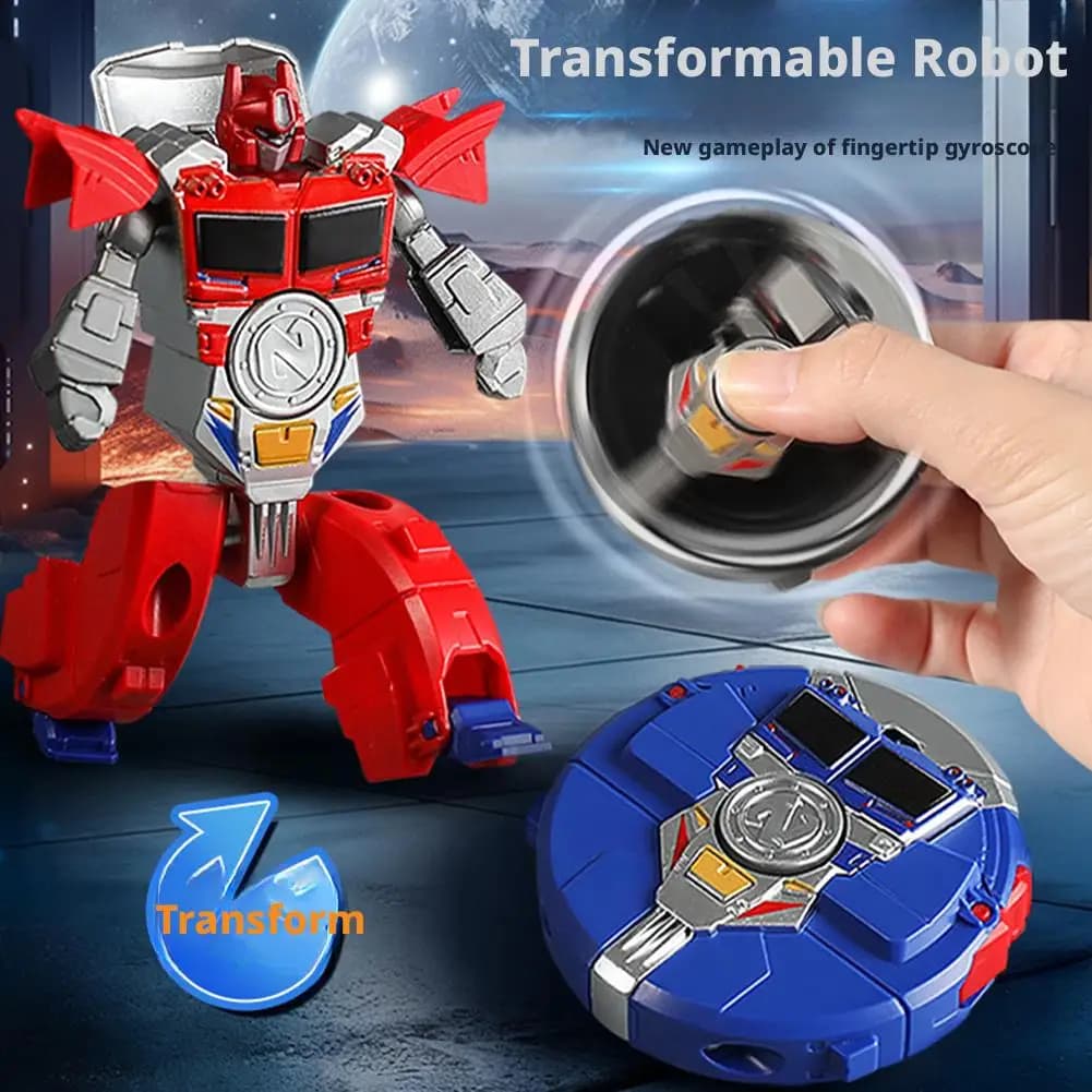 Giocattolo trasformabile Fidget Spinner 360 Rotante Palla Deformazione Robot Giocattolo di decompressione della punta delle dita per il regalo del partito dei bambini